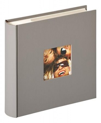 Fotóalbum, 200 fotó, 10x15 cm, "Walther Fun", szürke
