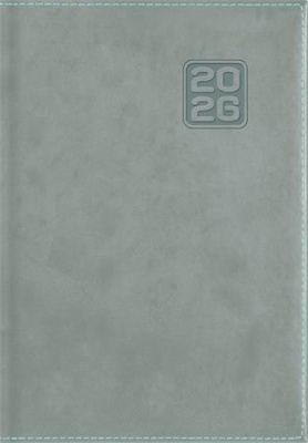 Naptár, tervező, B6, heti, DAYLINER "Square", szürkéskék